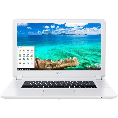 Acer - 15.6" Refurbished Chromebook - Intel Celeron - 4GB Memory - 16GB Solid State Drive - White