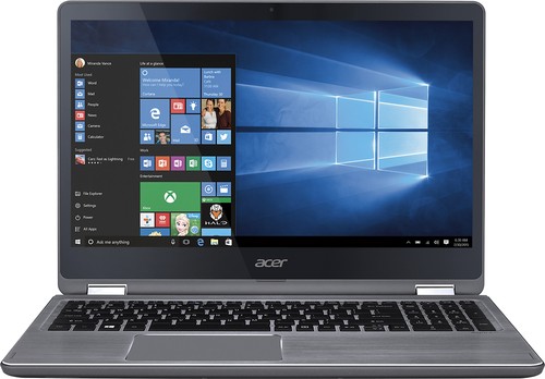 Acer - Aspire R 15 2-in-1 15.6" Touch-Screen Laptop - Intel Core i5 - 8GB Memory - 1TB Hard Drive - Steel gray