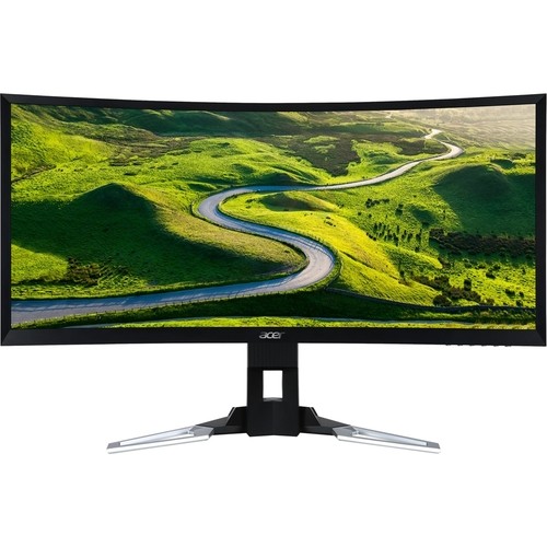 Acer - 35" LED Curved HD 21:9 Ultrawide Monitor - Black, Silver