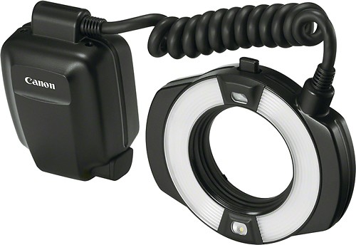 Canon - Macro Ring Lite MR-14EX II External Flash - Black