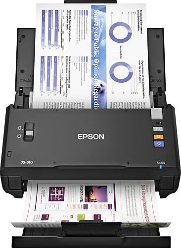 Epson - WorkForce DS-510 Color Document Scanner - Black