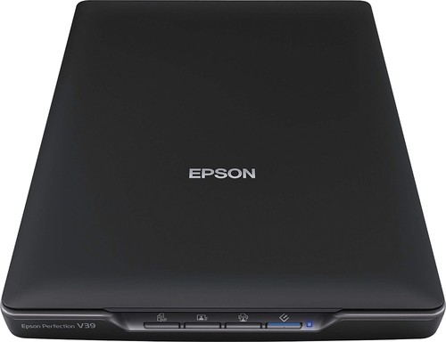 Epson - Perfection V39 Flatbed Color Image Scanner - Black
