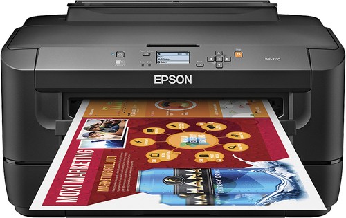 Epson - WorkForce WF-7110 Wireless Wide-Format Printer - Black