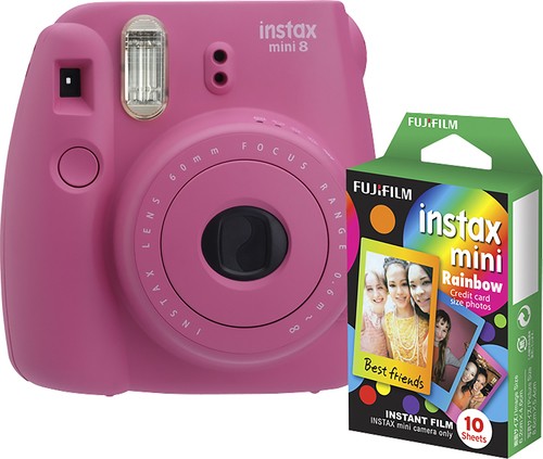 Fujifilm - instax mini 8 Instant Film Camera - Hot Pink