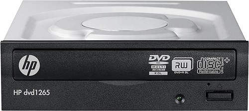 HP - 24x Internal Double-Layer DVD±RW/CD-RW Drive - Black/Silver