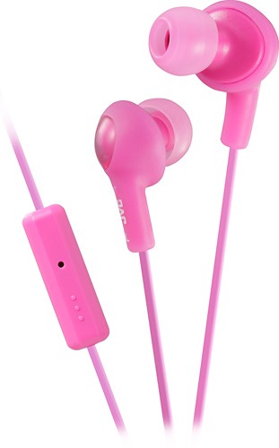 JVC - Gumy Plus Earbud Headphones - Pink