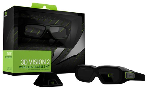 NVIDIA - 3D Vision 2 Wireless 3D Glasses - Black