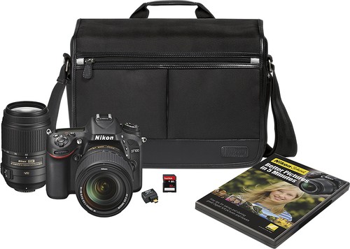 Nikon - D7100 DSLR Camera with 18-140mm and 55-300mm VR Lens Kit - Black