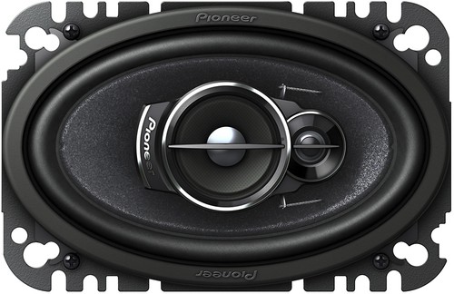 Pioneer - 4" x 6" 3-Way Car Speakers with Mica Matrix Cones (Pair) - Black