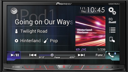 Pioneer - 7" - Android Auto/Apple CarPlay™ - Built-in Bluetooth - In-Dash CD/DVD/DM Receiver - Black