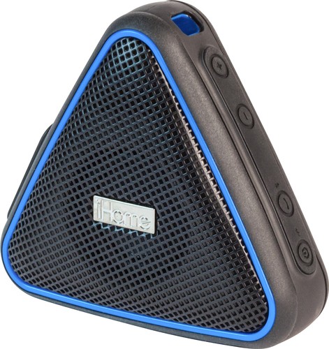 iHome - iBT37 Portable Wireless and Bluetooth Speaker - Black/gray